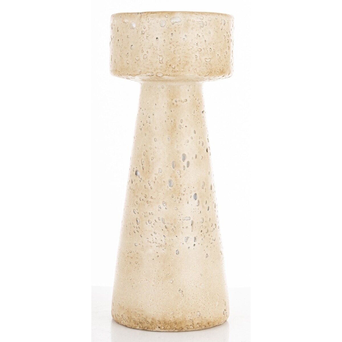 Świecznik cementowy 25x10x10 cm TORING-3 beżowy