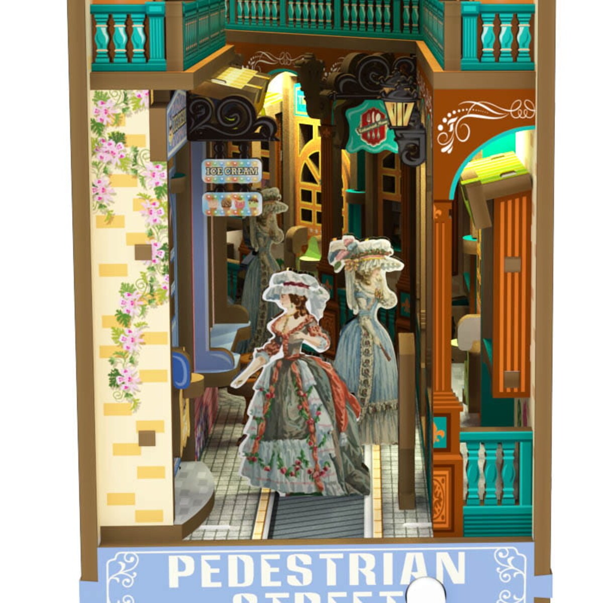 Miniaturowy domek Book Nook - Wiktoriańska uliczka