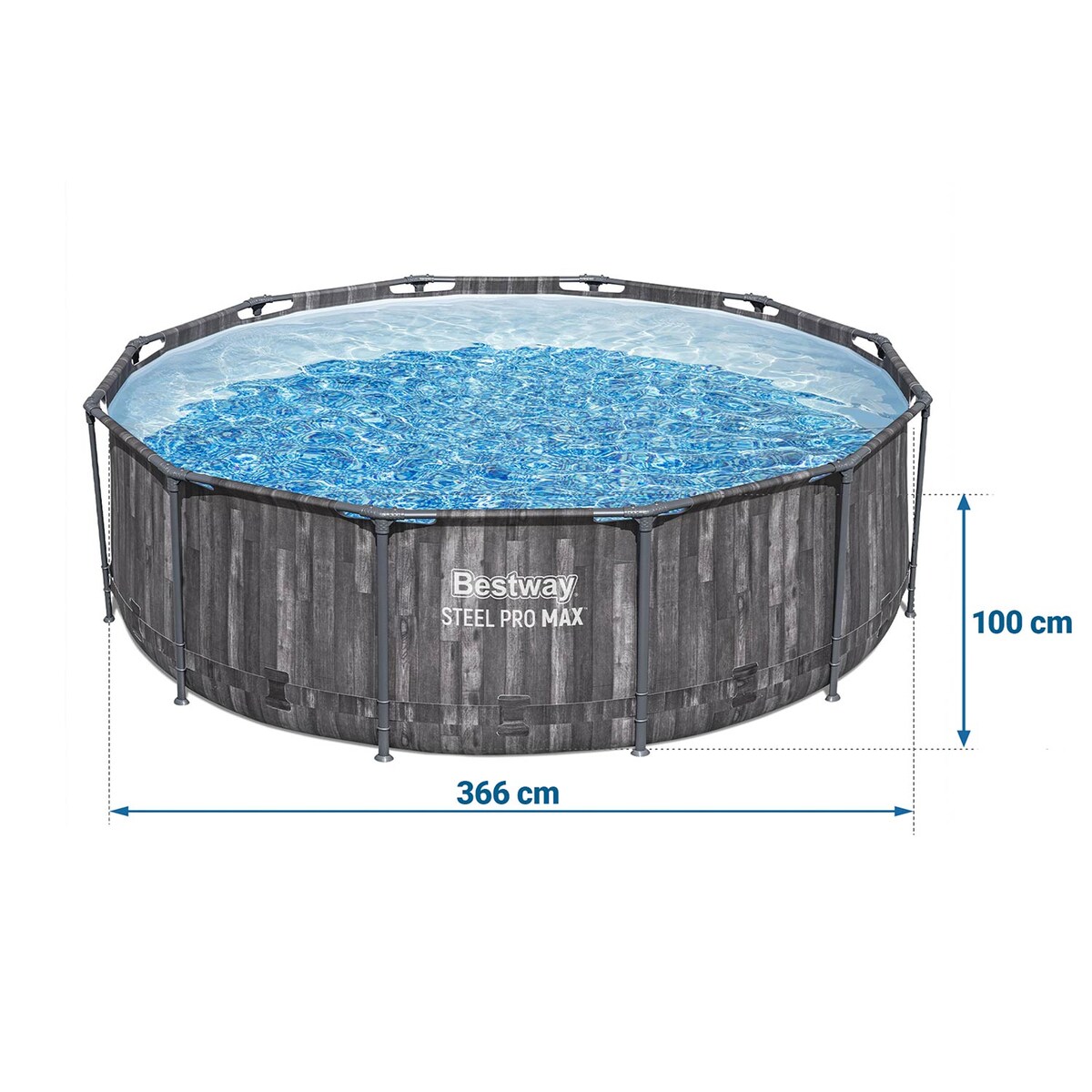 Basen stelażowy ogrodowy 366x100cm Bestway 10w1