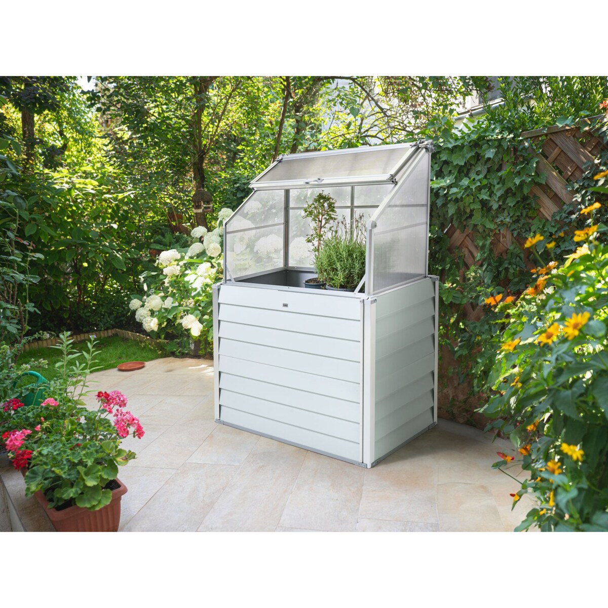 Szklarnia balkonowa NOVOLI Złamana biel 62 cm