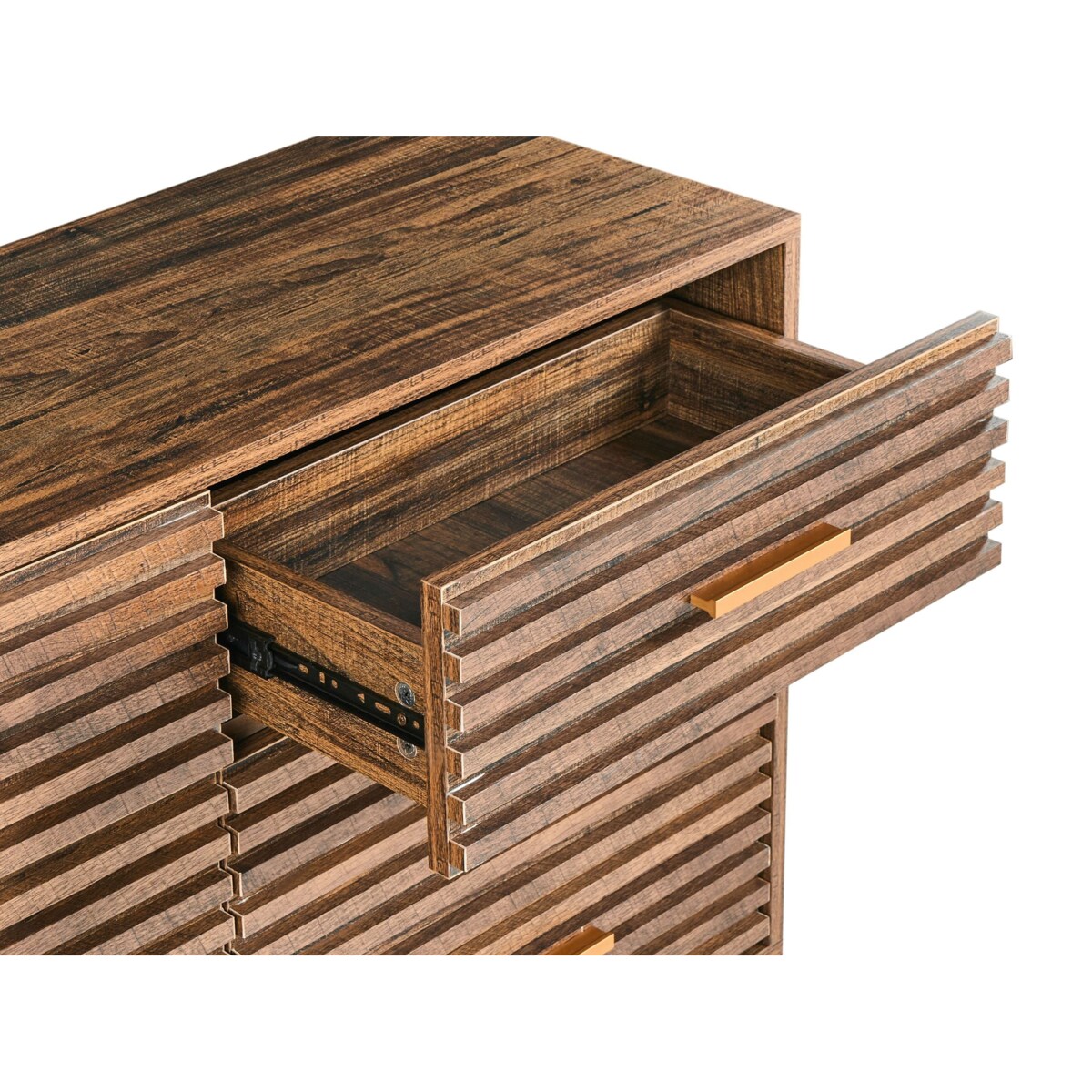 Komoda 9 szuflad ORBOST Ciemnobrązowy