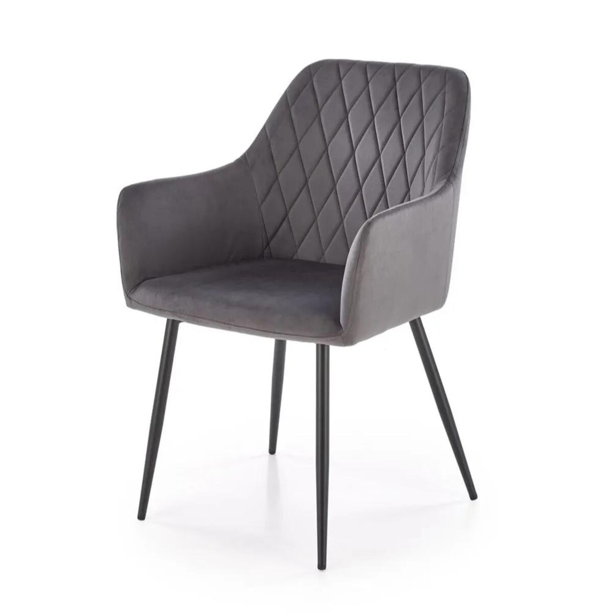 Krzesło tapicerowane K558 VELVET szare