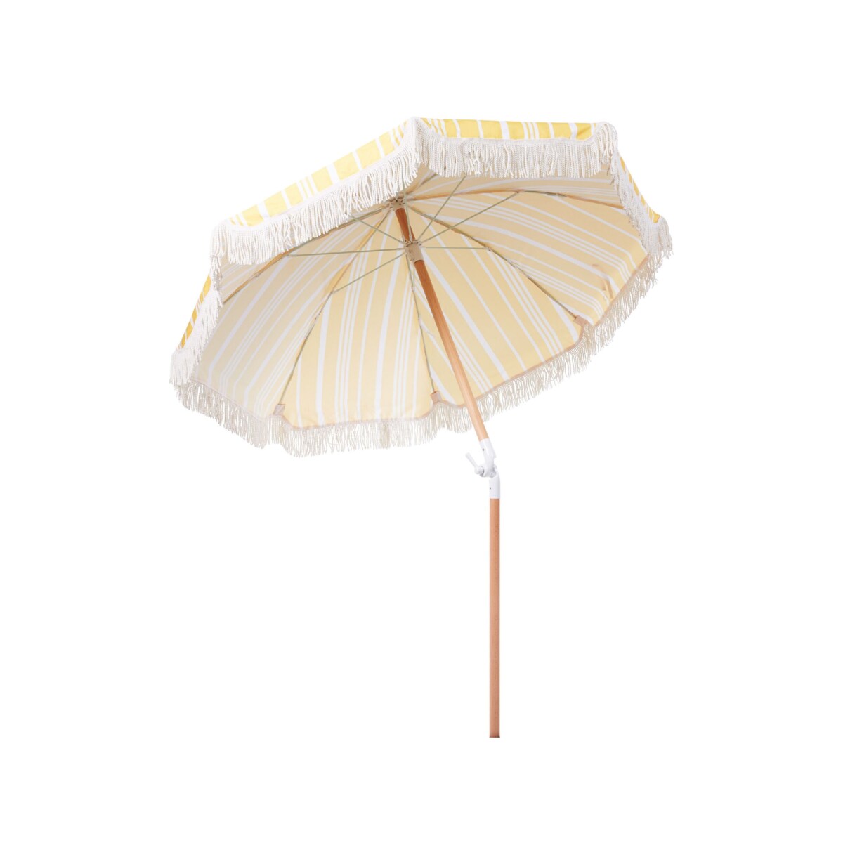Parasol ogrodowy ⌀ 150 cm żółty z białym MONDELLO