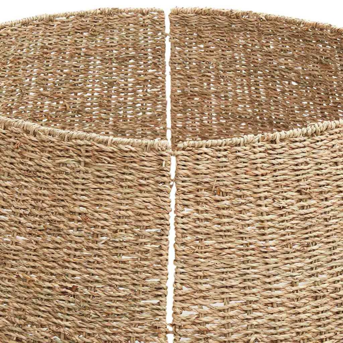 vidaXL Kołnierz do Choinki Brązowy 60 x 60 x 22 cm Trawa morska