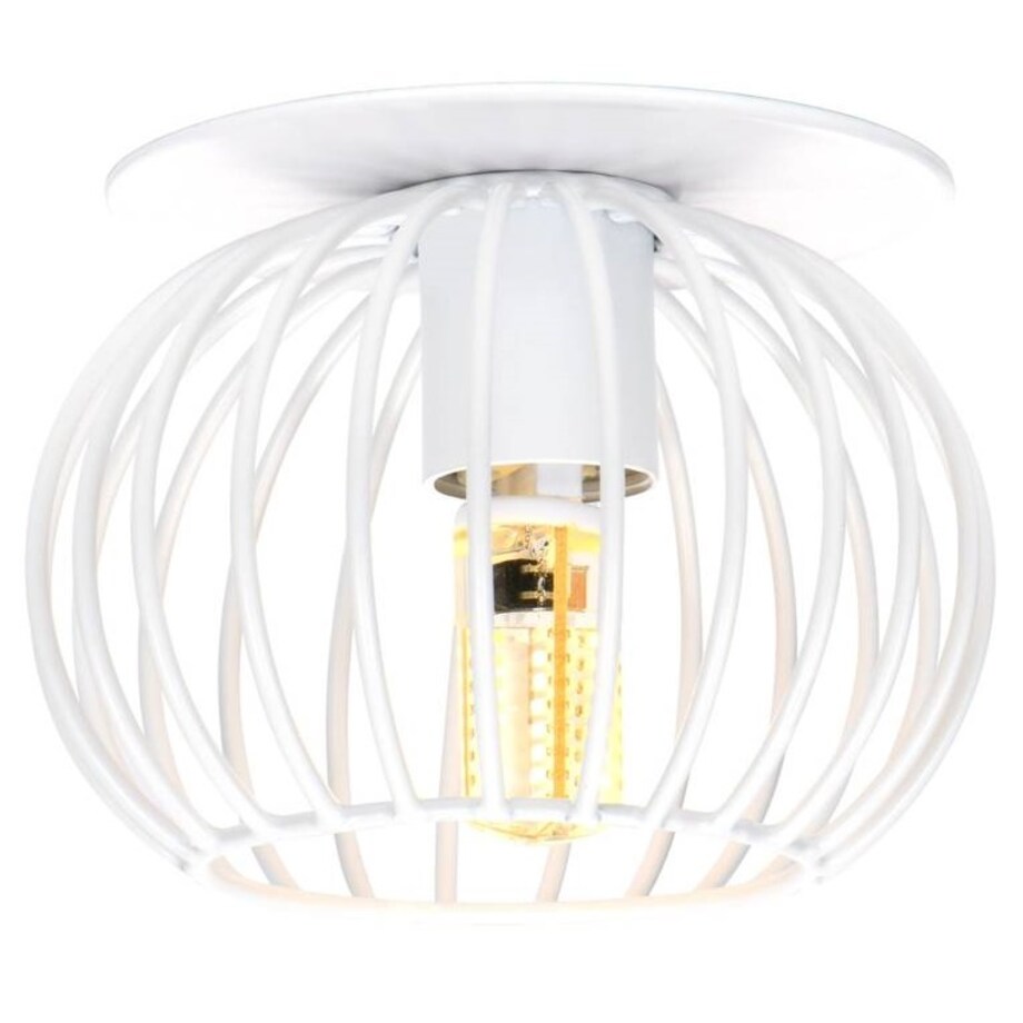 Biała lampa sufitowa 2268743 industrialna do przedpokoju druciak