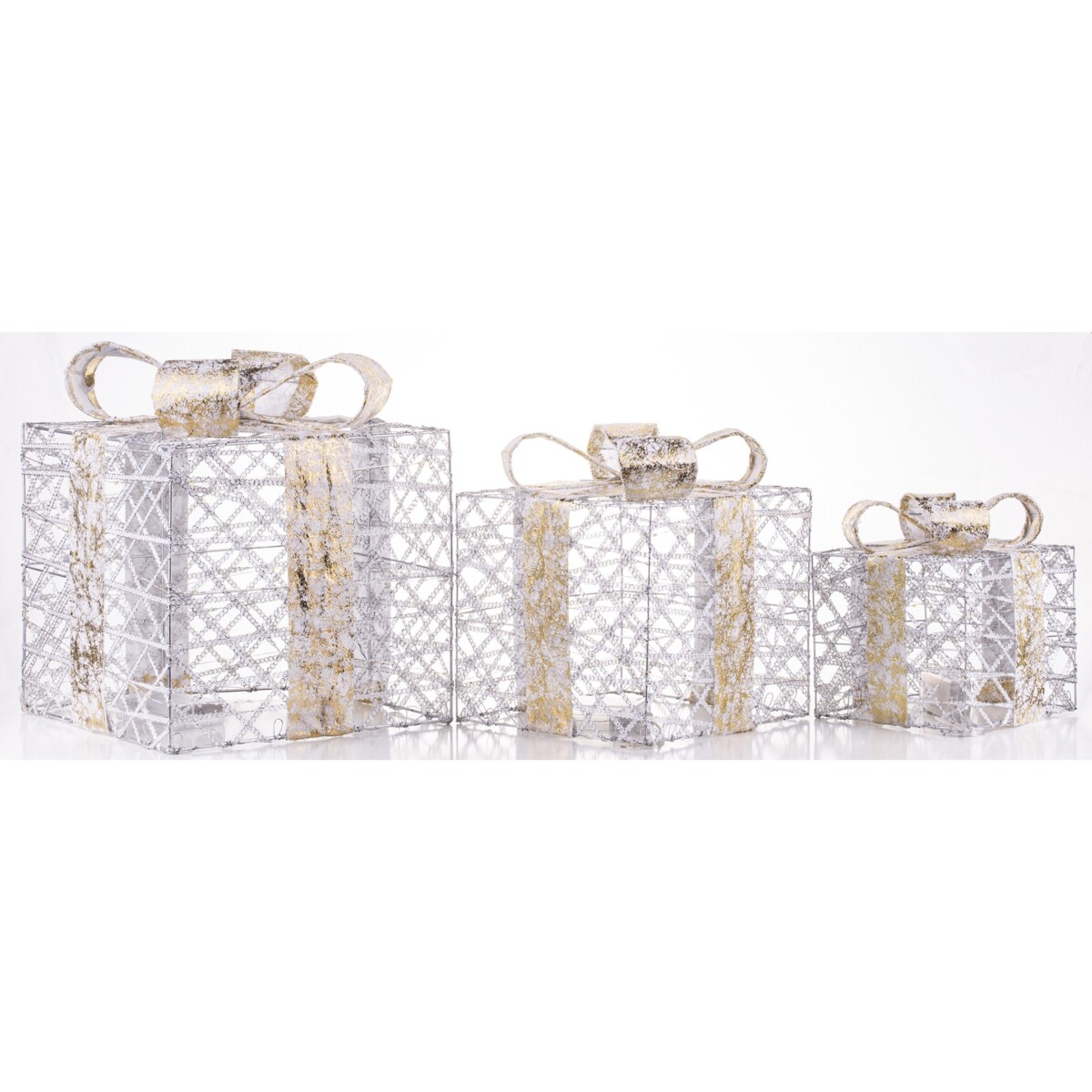 Pudełka 3 szt. świecące GABISO