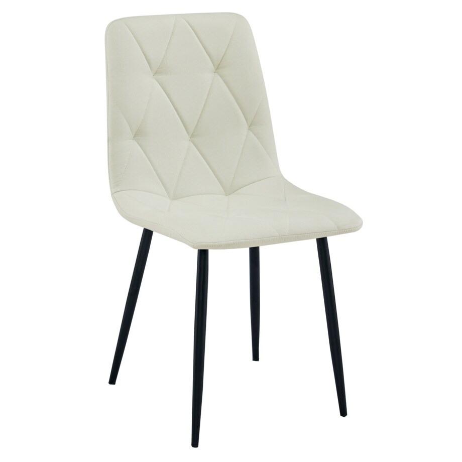 Krzesło Libra nowoczesny design, Beż Materiał / Nogi Czarne X3