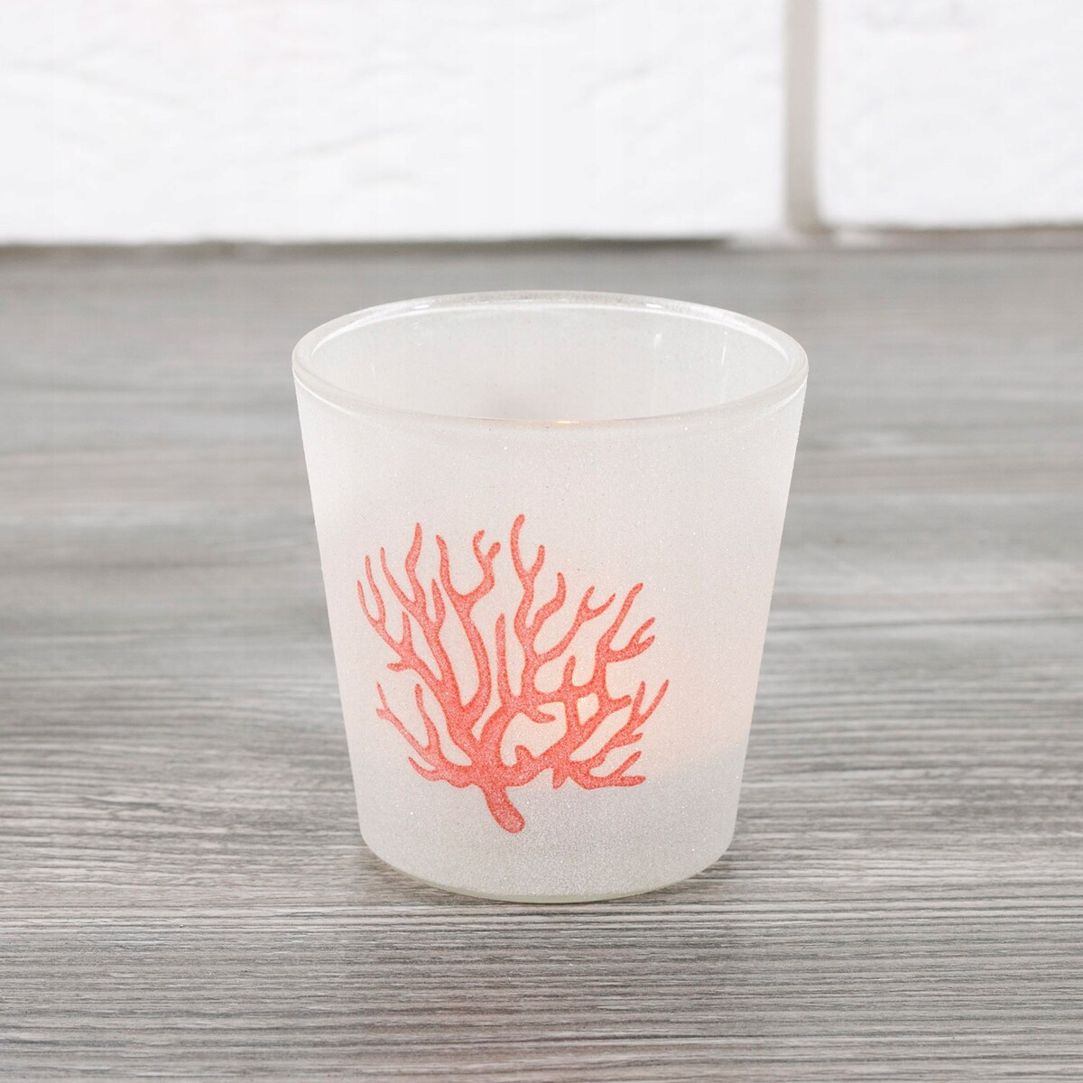 2 szt. ŚWIECZNIK tealight SZKLANY drzewo