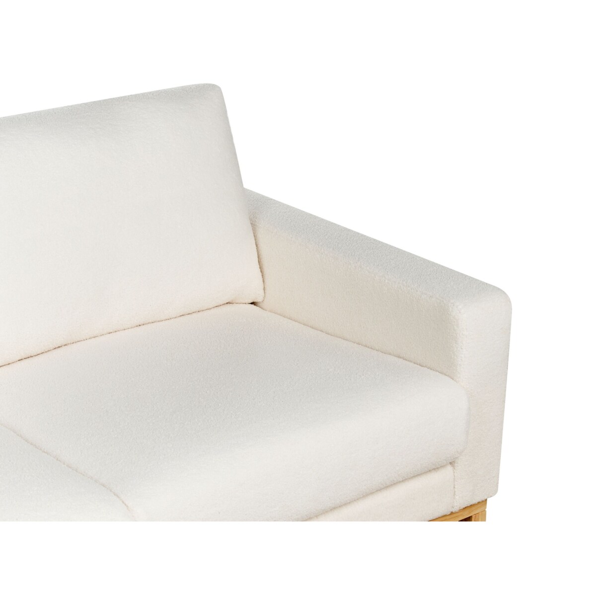 Sofa 3-osobowa biała boucle SIGGARD