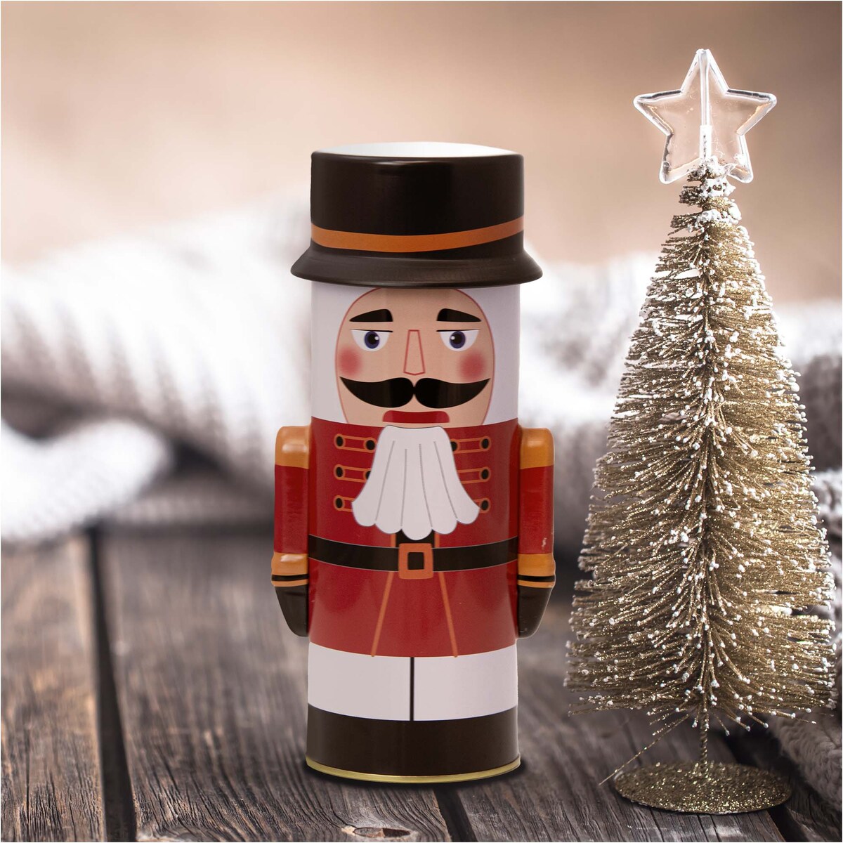 Puszka Na Pierniki Pojemnik Ciastka Świąteczna Boże Narodzenie 24,5X8,5 Cm Herbatę Cukierki