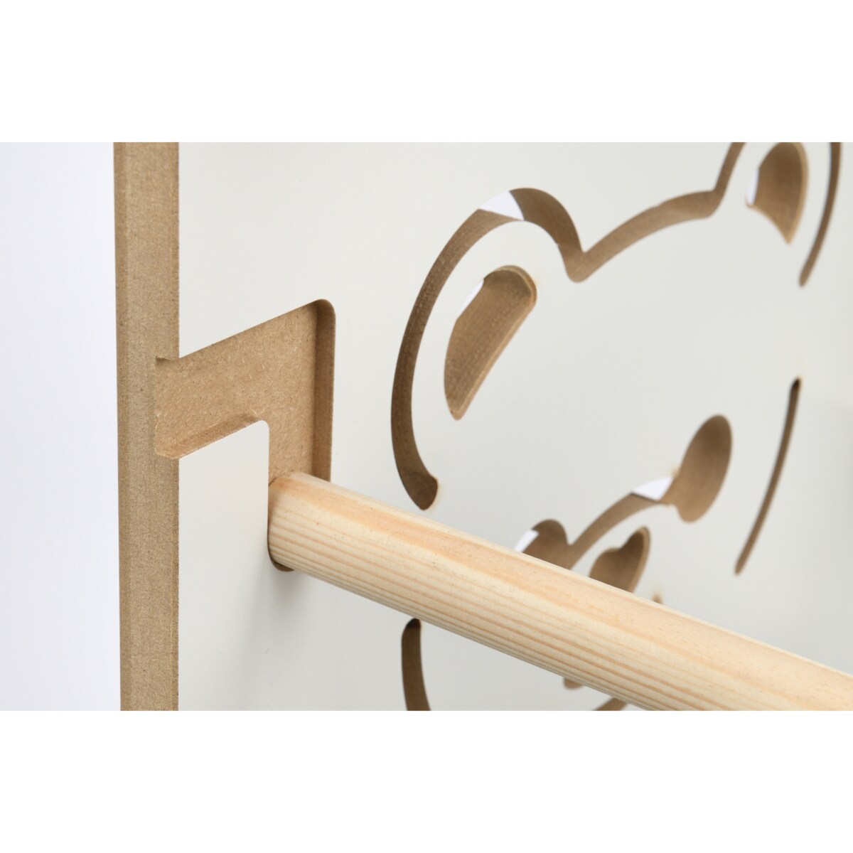 Pomocnik kuchenny dla dzieci biały helper regulowany MDF drewno Verk.design