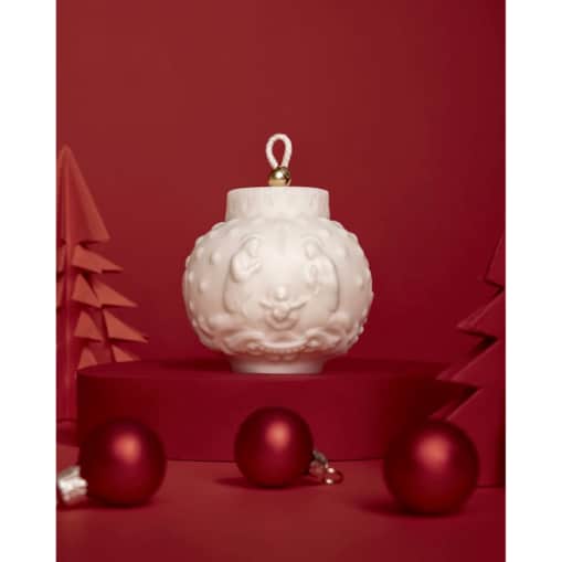 Świeca sojowa Bombka Szopka – ręcznie robiona świąteczna dekoracja