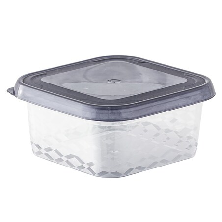 Zestaw Pojemników Plastikowych Do Żywności 3 Szt Pojemniki Antracyt
