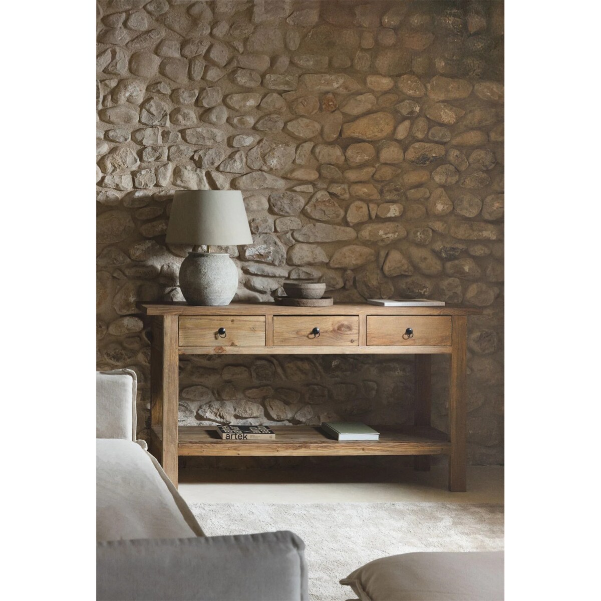 Konsola 170x45 cm z drewna z odzysku Kirena 170 cm