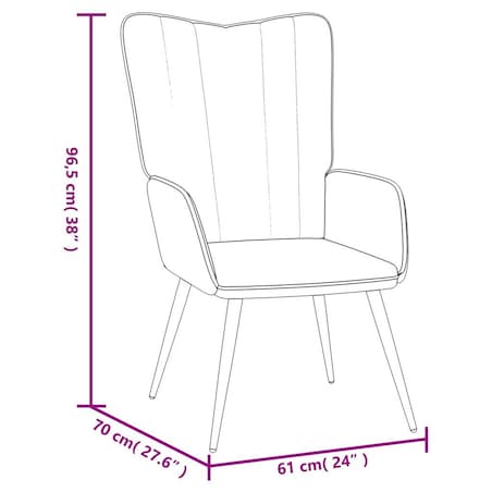 vidaXL Fotel, czarny, obity aksamitem
