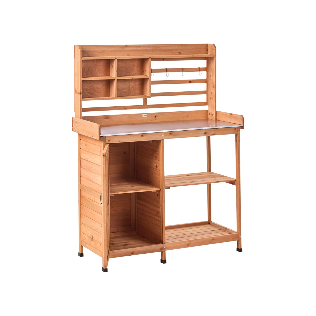 Stół ogrodniczy MELDOLA Drewno jodłowe 113 cm 48 cm Jasnobrązowy