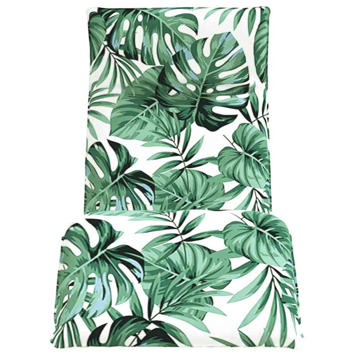 vidaXL Leżak składany wzór liścia 175x54x8,5 cm tkanina Oxford