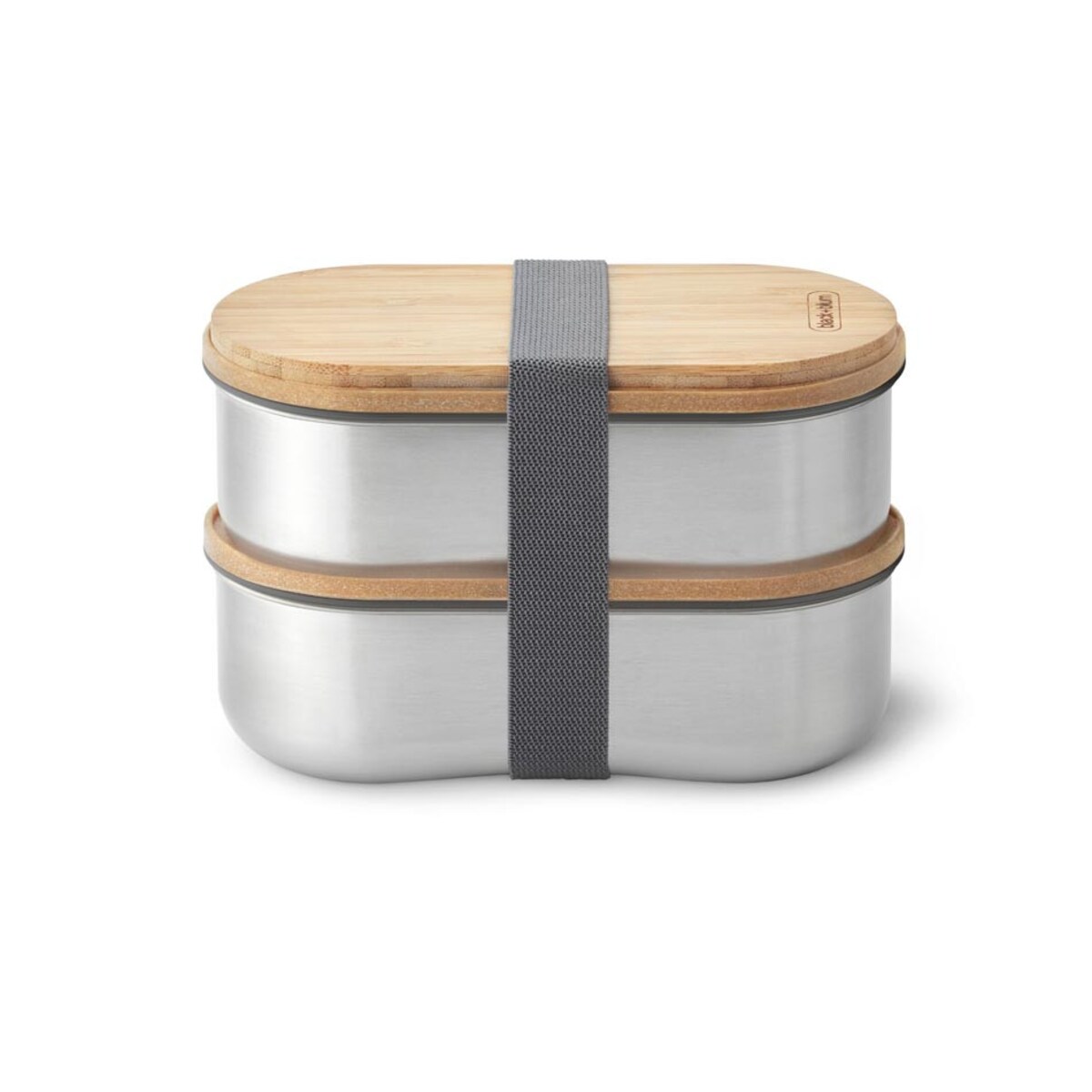 Zestaw 2 lunchboxów stalowych, 18.5 x 9.7 x 12 cm, Black Blum