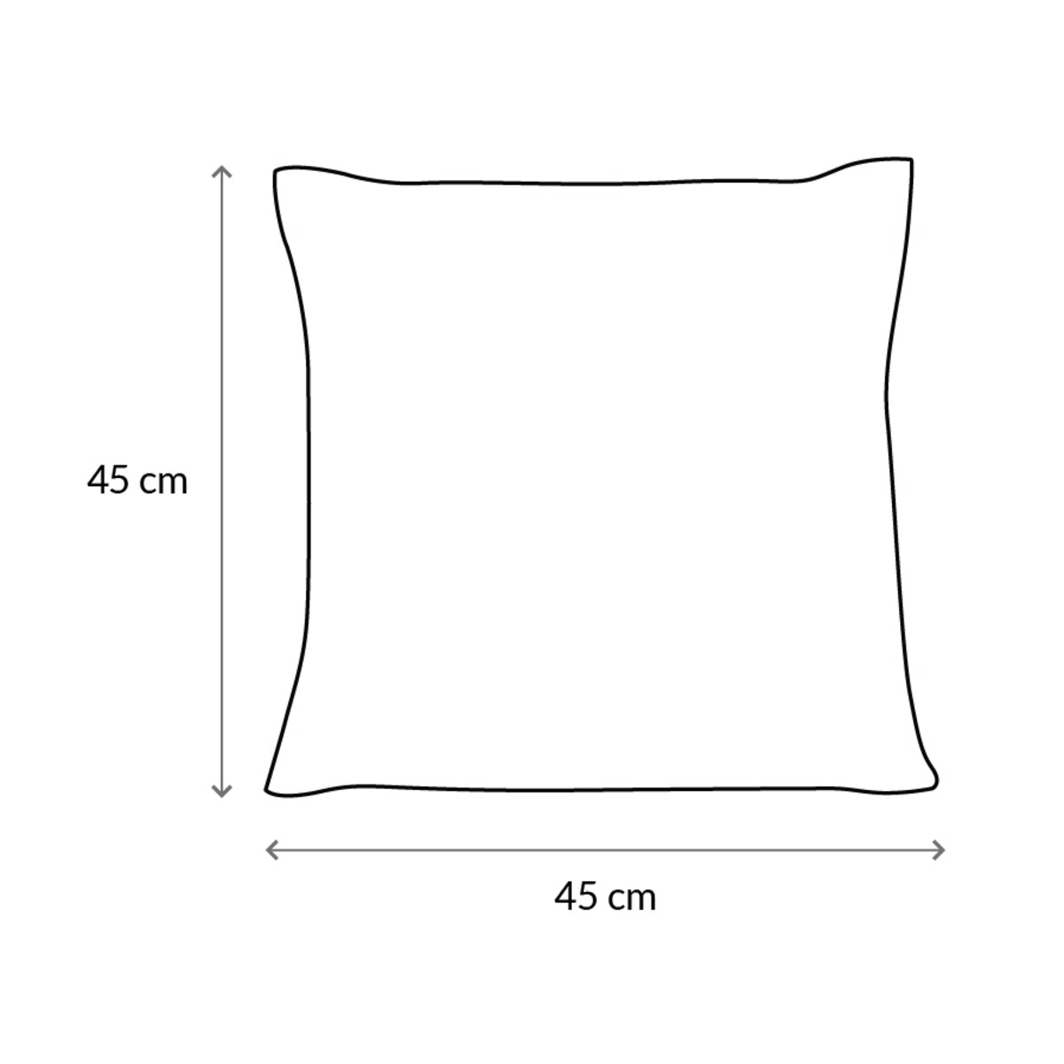 Biała poduszka zimowa Snowflake VII 45x45 cm