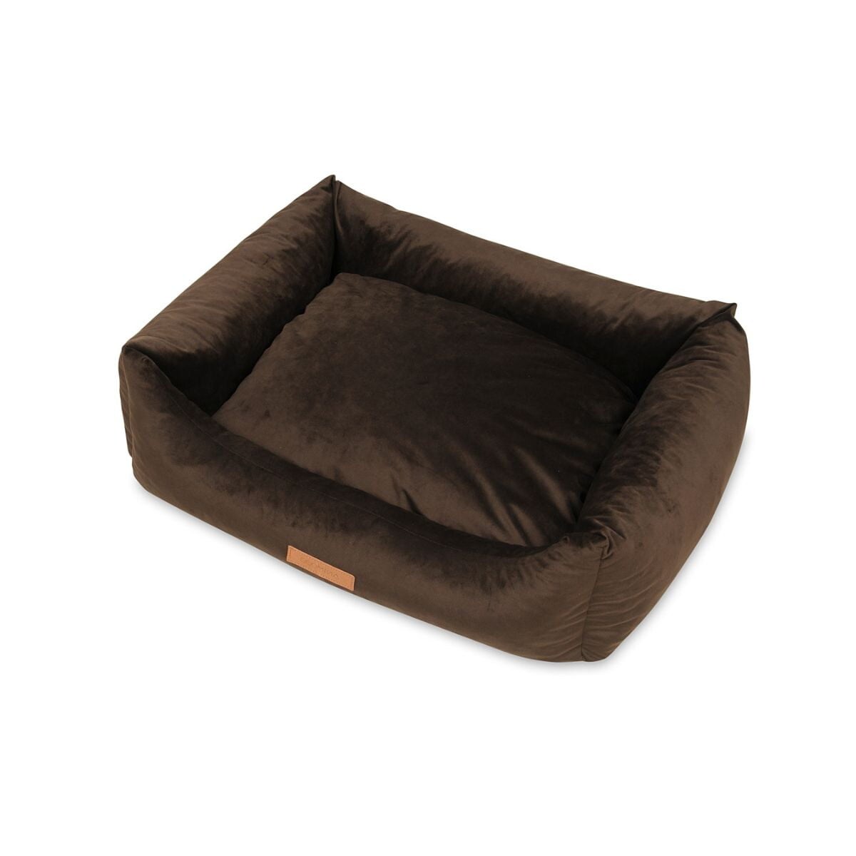 Animood Legowisko Alex rozmiar: L, kolor: brązowy, materiał: welur