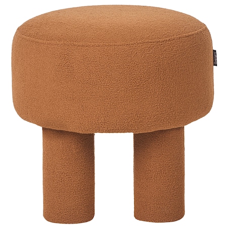 Stołek CANBY Boucle Pomarańczowy