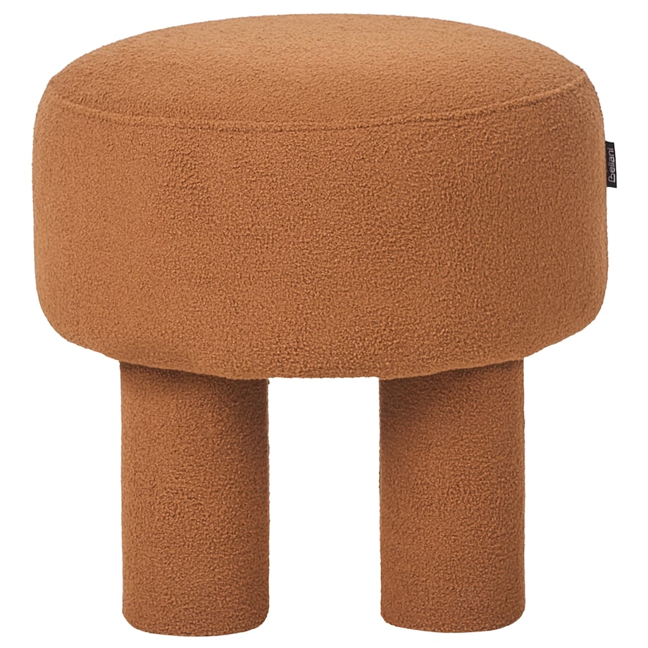 Stołek CANBY Boucle Pomarańczowy