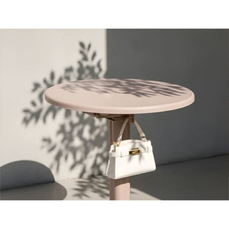Stolik ogrodowy barowy LEGRENA 60 cm 60 cm Beżowy