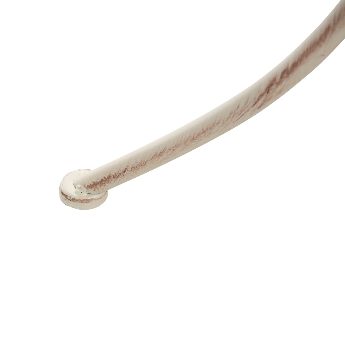 Stolik bistro JUINA 80 cm 36 cm Metal Jasnobeżowy