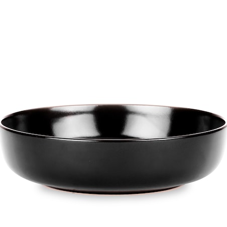 KONSIMO VICTO Ekskluzywny zestaw obiadowy dla 6 osób  czarny mat (24 elementy)