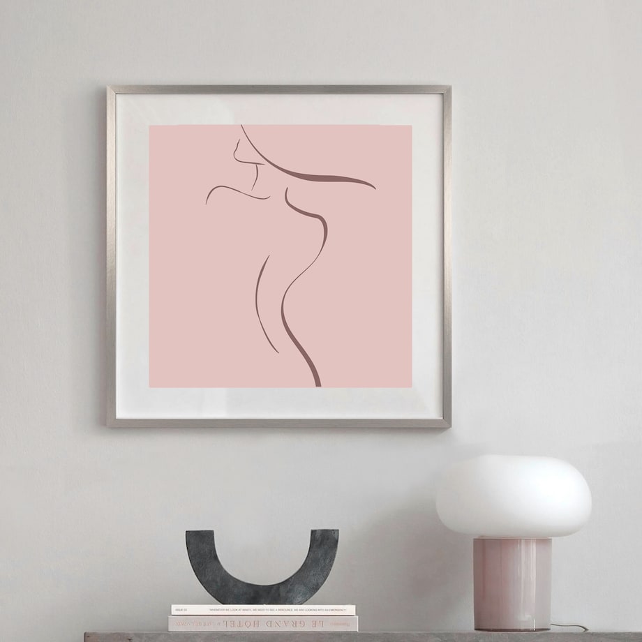 Srebrna ramka na zdjęcia 50x50 cm rama MDF ramki do zdjęć FRAMAI®