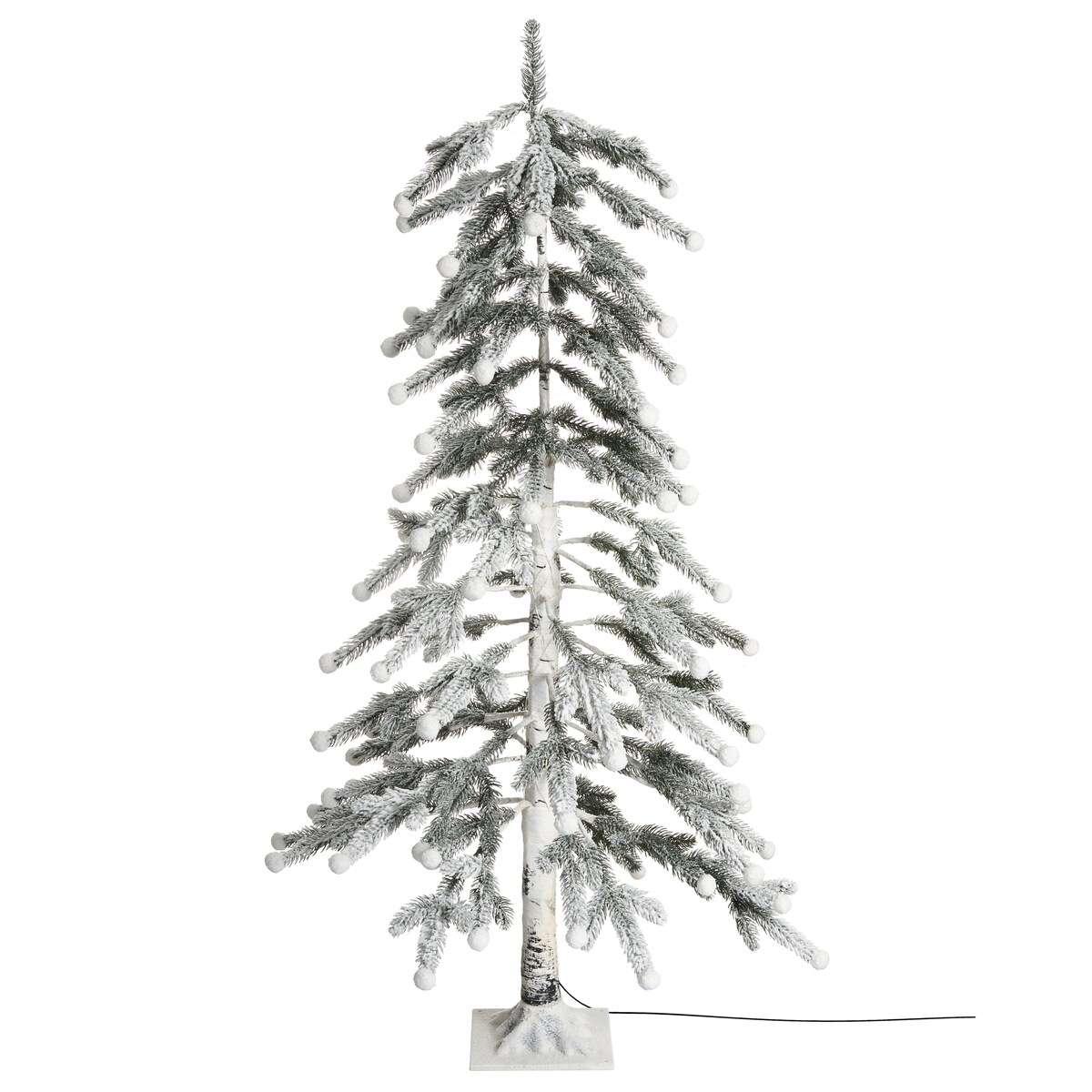 Dekoracja ogrodowa LED HASSLAN Choinka 125 cm Biały