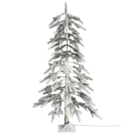 Dekoracja ogrodowa LED HASSLAN Choinka 125 cm Biały