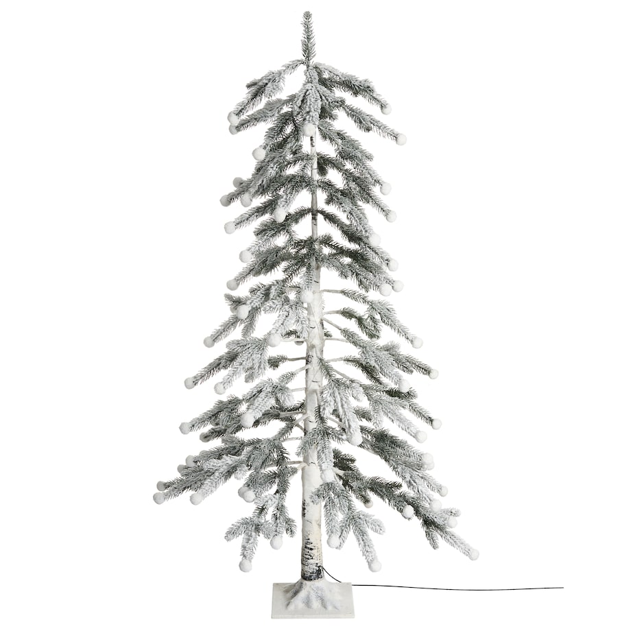 Dekoracja ogrodowa LED HASSLAN Choinka 125 cm Biały