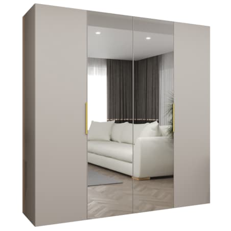 Szafa uchylna otwierana MARBELLA 2 200 wys. 202 cm Kaszmir + u. Złoty