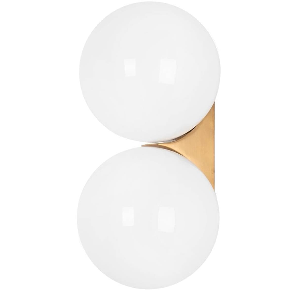 Szklana lampa ścienna Boll Twin MSE010400224 złota