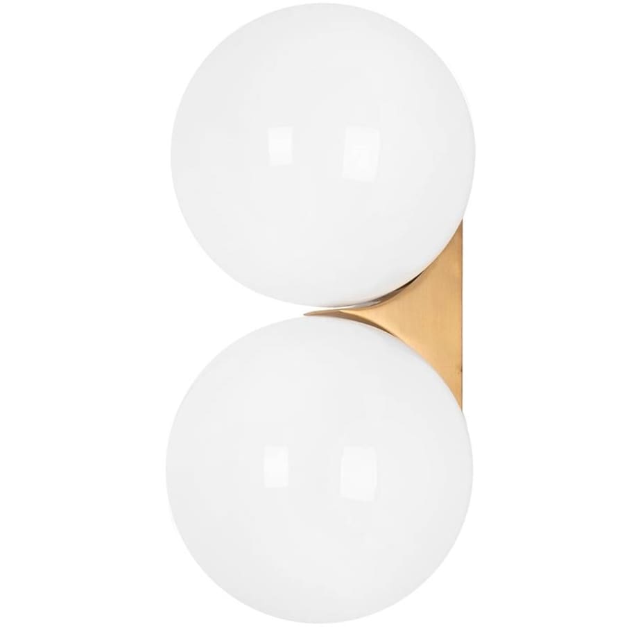 Szklana lampa ścienna Boll Twin MSE010400224 złota