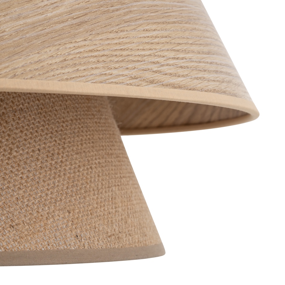 Lampa Wisząca Tk Lighting Kalum Len Fornir 1Xe27 Skandynawski, Boho, Japandi