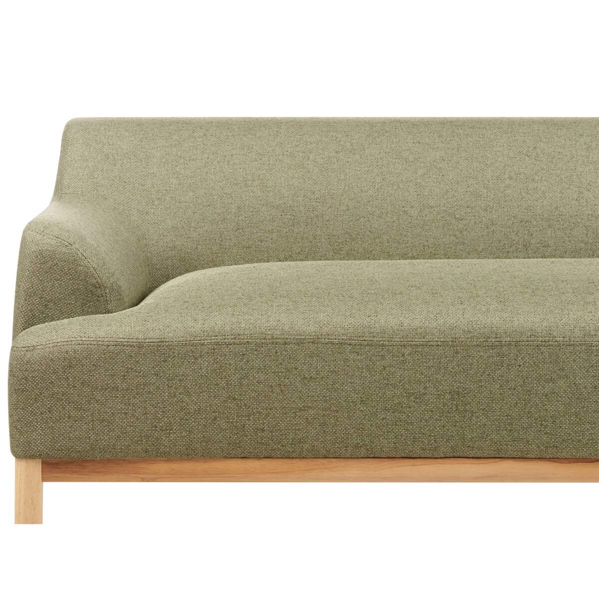 Sofa narożna lewostronna SOSJO Oliwkowy Tkanina Lewostronny