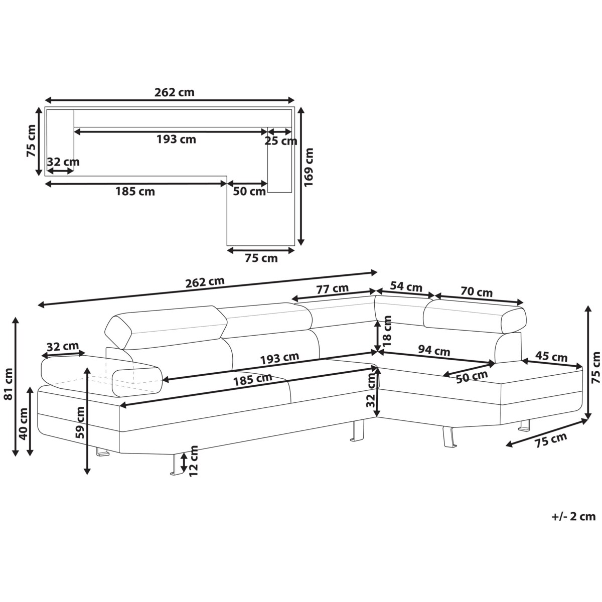 Narożnik welurowy lewostronny zielony NORREA