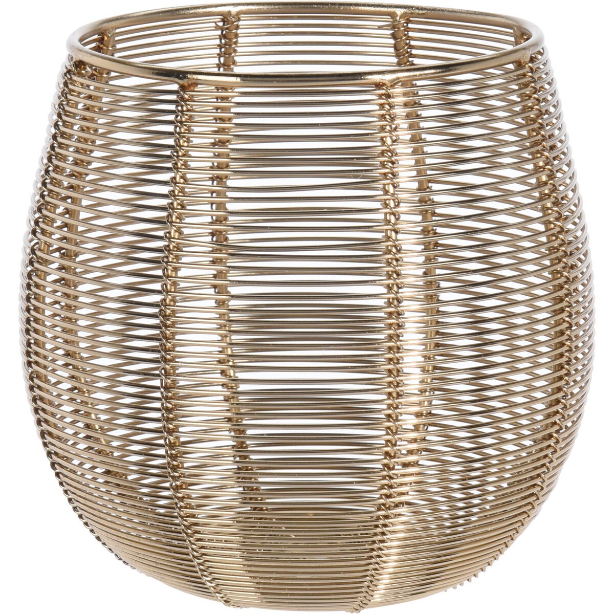 Metalowy świecznik na tealight, złoty