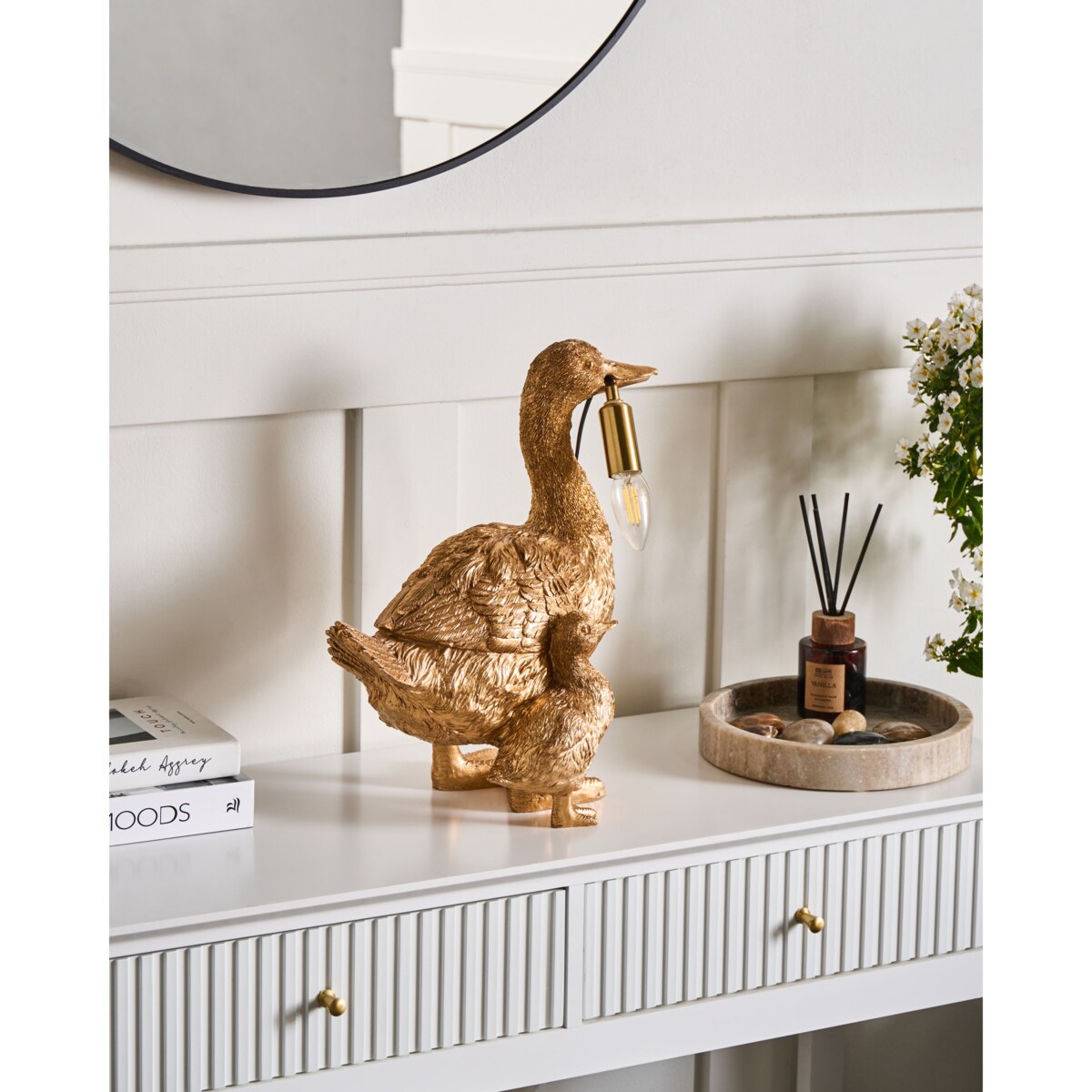 Lampa stołowa Kaczka DAFFY Złoty