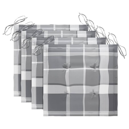 vidaXL Krzesła ogrodowe z poduszkami, 3 szt., lite drewno akacjowe