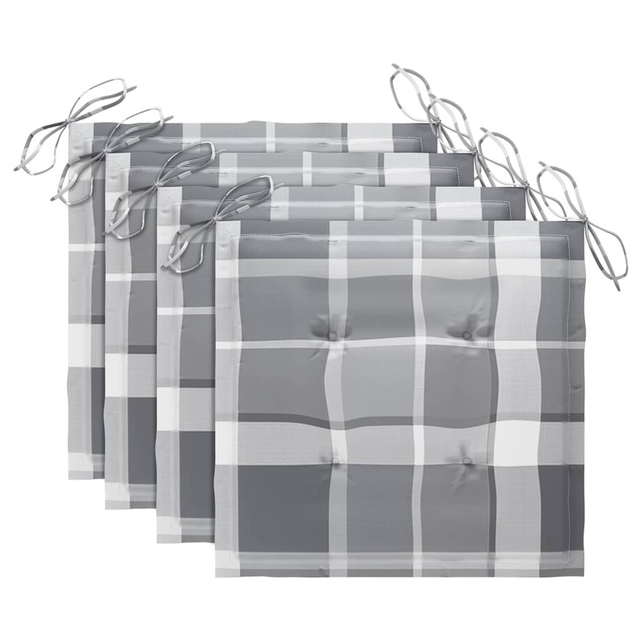 vidaXL Krzesła ogrodowe z poduszkami, 3 szt., lite drewno akacjowe