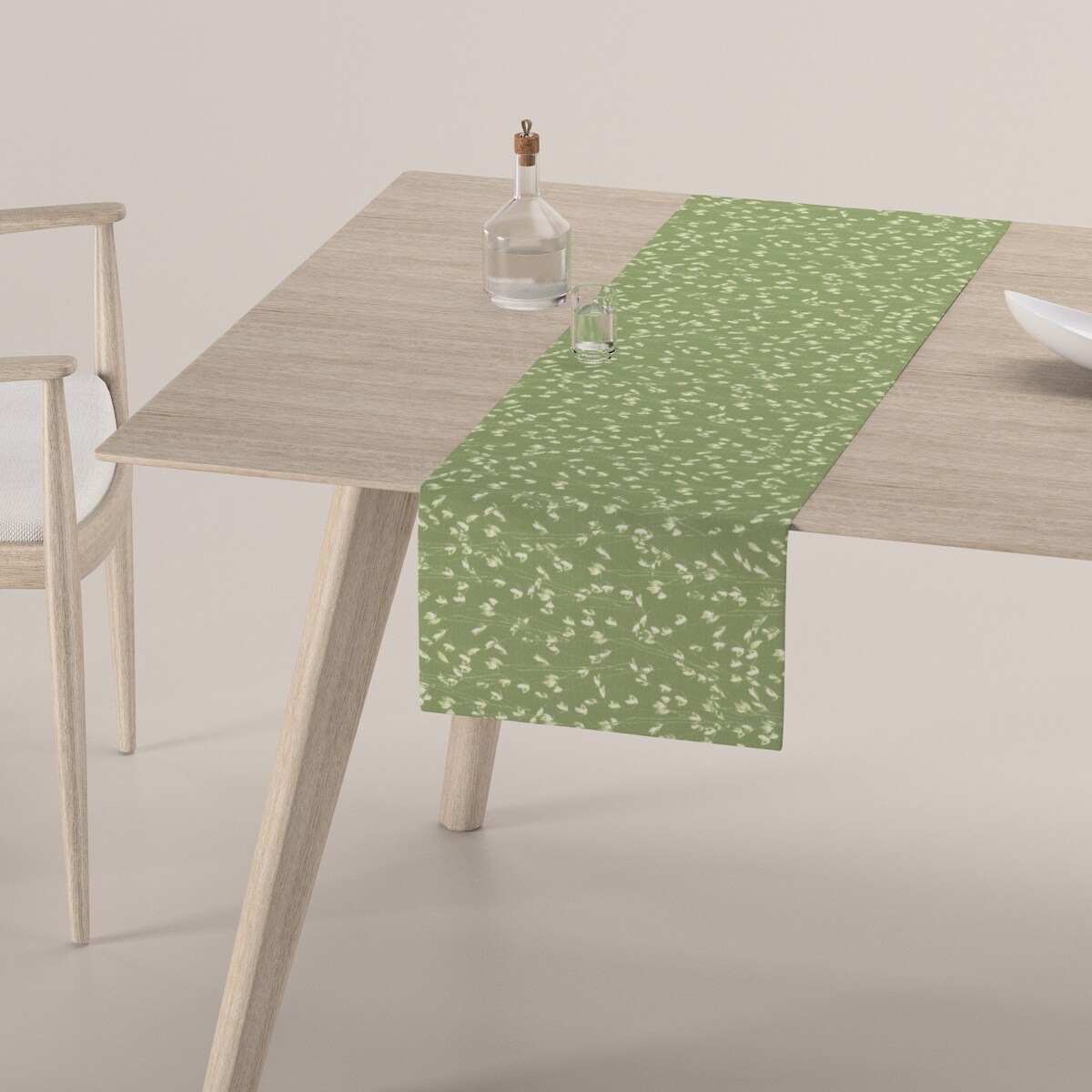 Bieżnik prostokątny 40x130 zielony