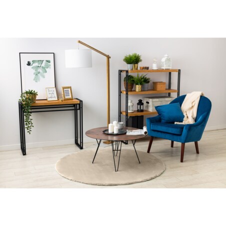 Dywan BUNNY koło kość słoniowa IMITACJA koło 160 cm