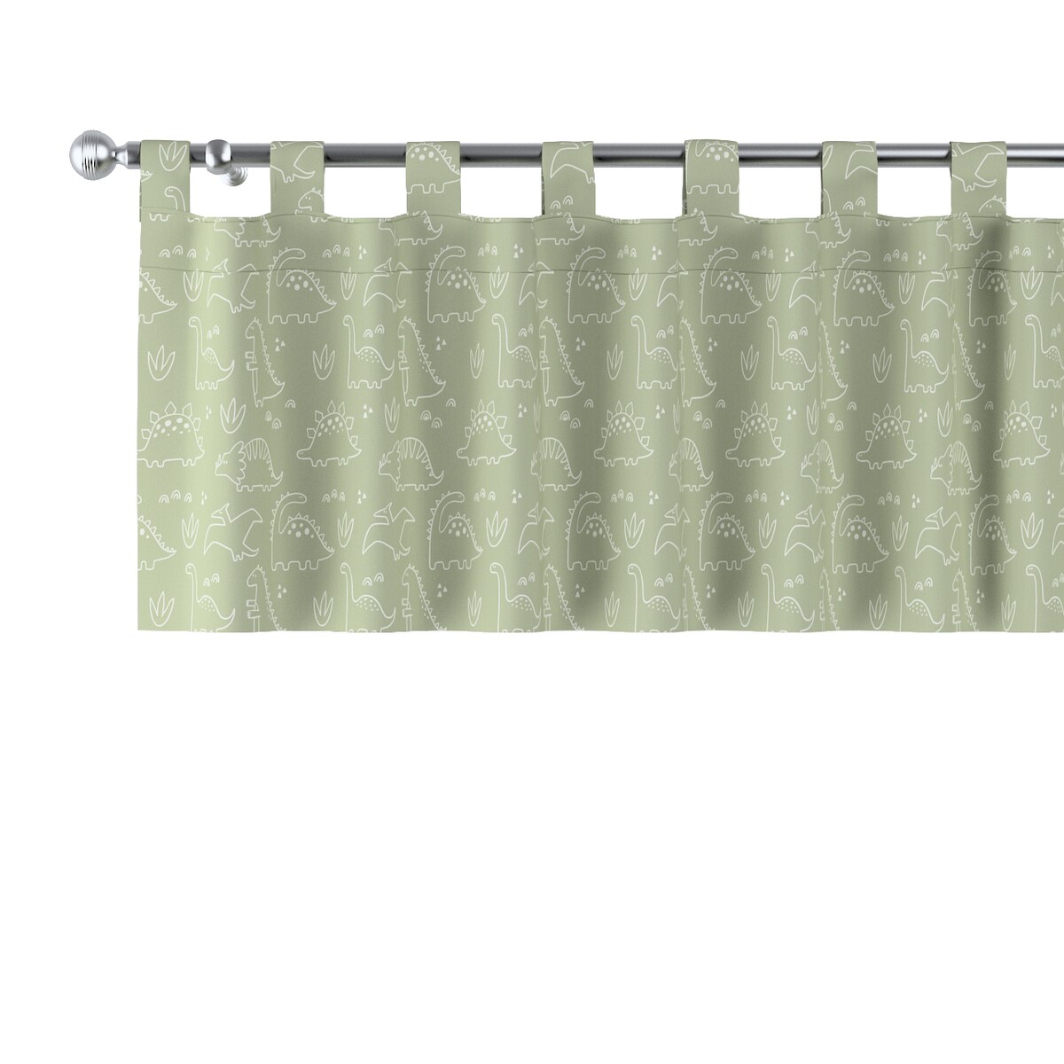 Lambrekin na szelkach 260x40 zielony