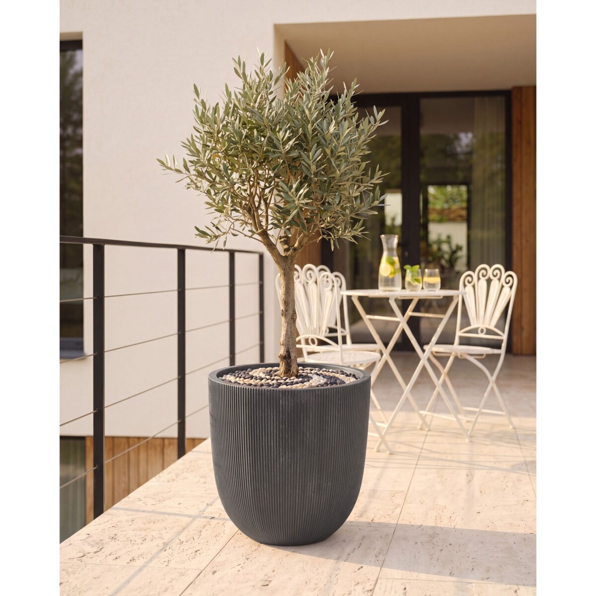 Donica CHIOS 44 cm Czarny