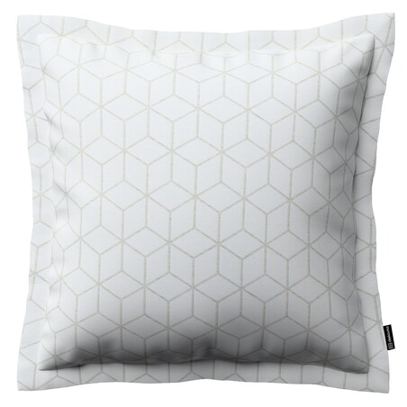 Poszewka Mona na poduszkę 45x45 wzór sześcianów na białym tle