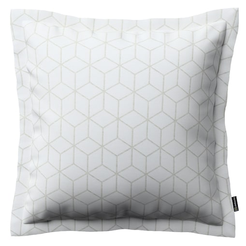 Poszewka Mona na poduszkę 45x45 wzór sześcianów na białym tle