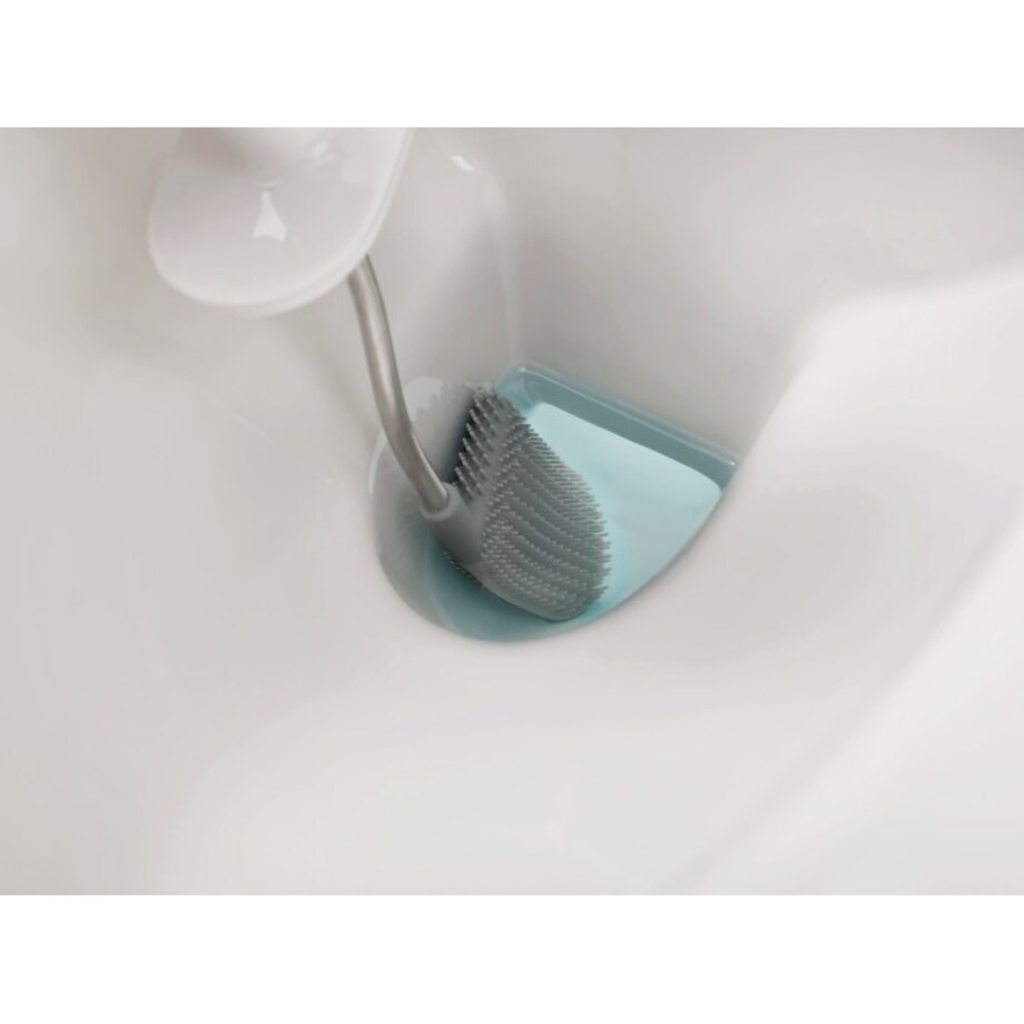 Szczotka do toalety z pojemnikiem na detergent biała Flex Plus, 11.4 x 13.6 x 45.3 cm, Joseph Joseph